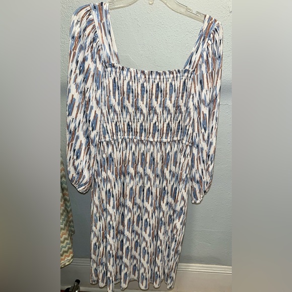 Mittoshop square neckline boho dress size large. - Picture 3 of 4